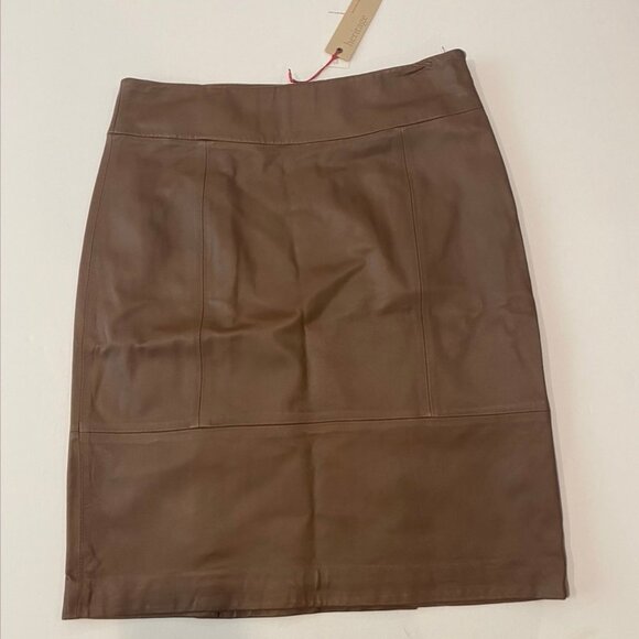 NWT Banana Republic Leather pencil skirt Size 10